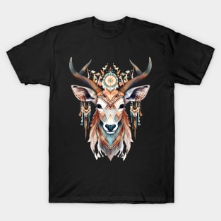 Watercolor Boho Deer #1 T-Shirt